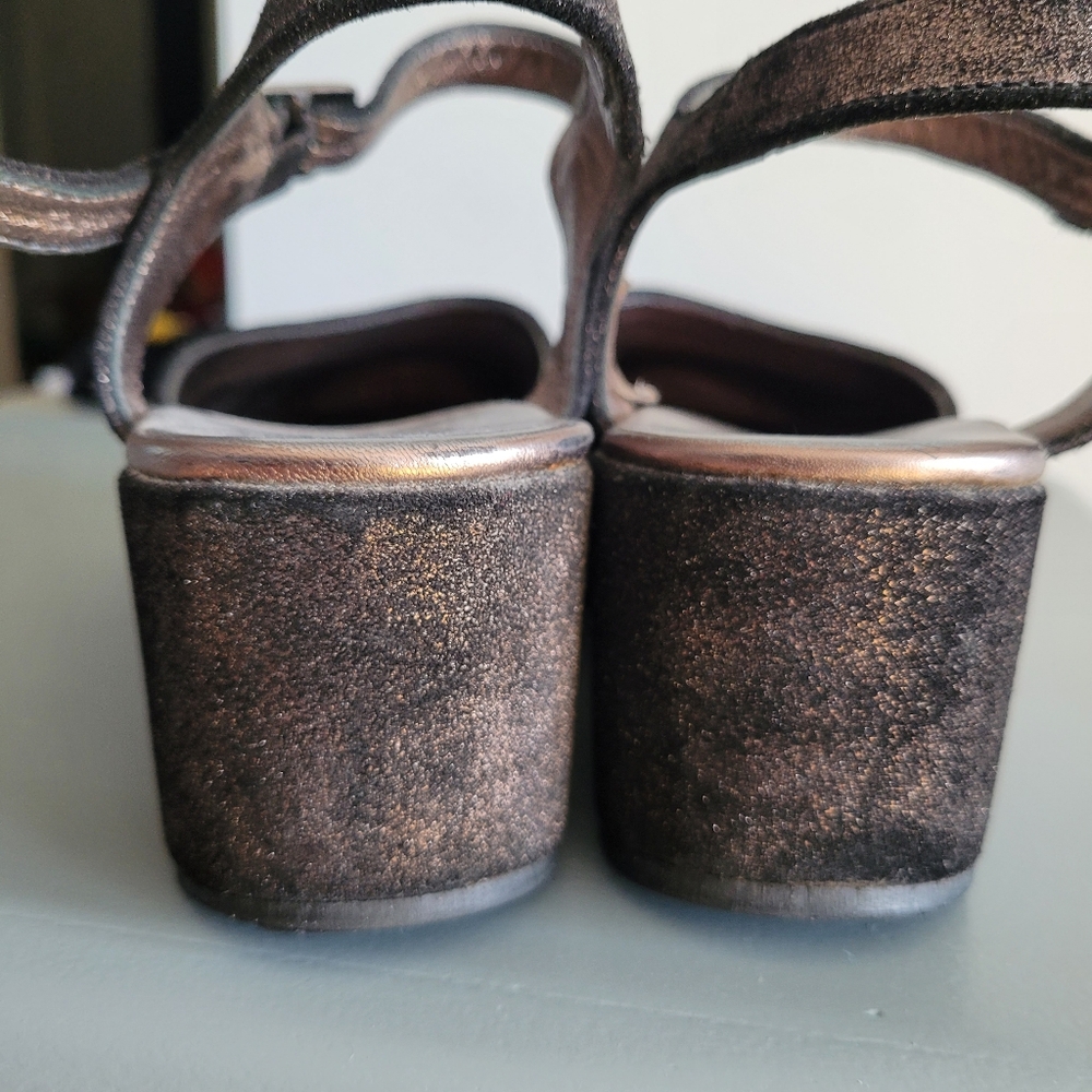 Cordani Suede Platform Wedges Size 38 - Picture 2 of 4